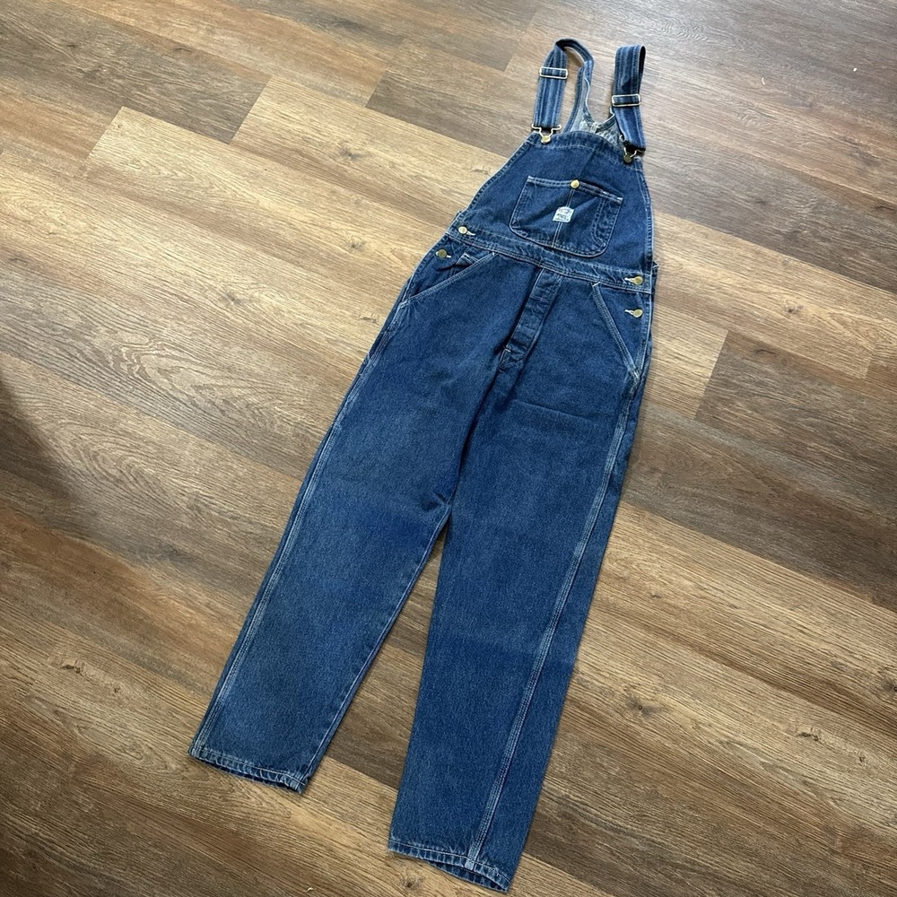 NWI Pointer Brand Bib Overalls Dark Denim Men's Sz 28 USA Farmer Country